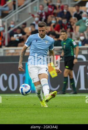 Milano, Italia. 12 settembre 2021. Milano 12-09-2021 Stadio Giuseppe Meazza campione Serie A Tim 2021/22 Milano - Lazio nella foto: Sergej Milinkovic Savic Foto Antonio Saia -Kines Milano Credit: Christian Santi/Alamy Live News Foto Stock