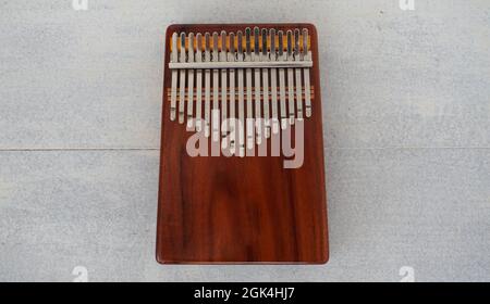 kalimba di legno Foto Stock