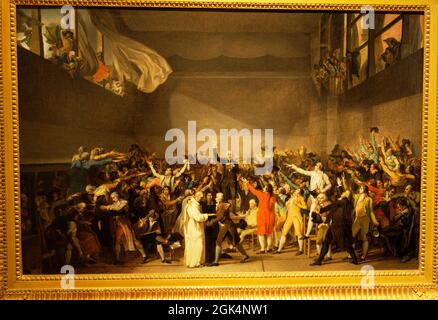 le serment du jeu de Paume le 20 juin 1789 Foto Stock