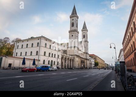 Chiesa di St Louis (Ludwigskirche) - Monaco, Baviera, Germania Foto Stock