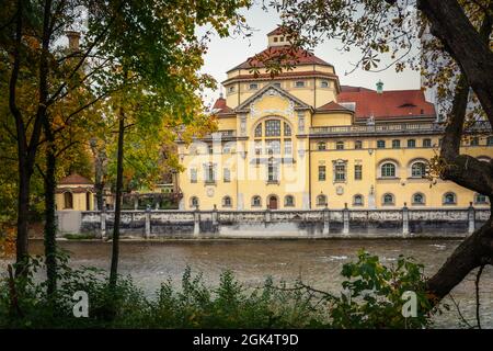 Mullersches Volksbad - piscina pubblica interna - Monaco, Baviera, Germania Foto Stock