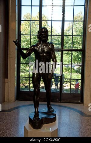 "Giovanni Battista, predicazione" di Rodin, Rodin Museum, Philadelphia, Pennsylvania, USA Foto Stock