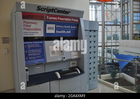 Martin Army Community Hospital svela lo scriptcenter ai beneficiari il 2 agosto 2021. Foto Stock