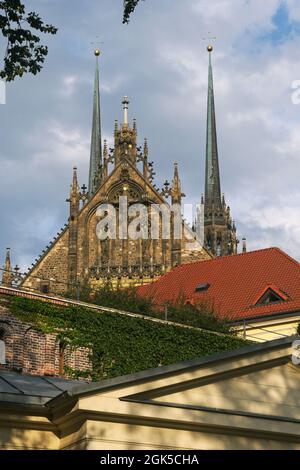 Cattedrale di San Pietro e Paolo a Brno, Repubblica Ceca Foto Stock