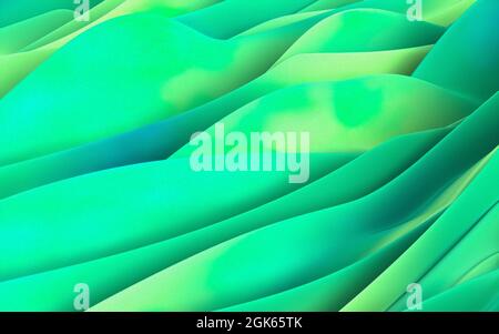 Illustrazione 3d sfondo astratto in plastica lucido e lucido. Elemento sfondo astratto. Foto Stock