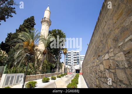 La Moschea di Djami Kebir a Larnaca, Cipro Foto Stock