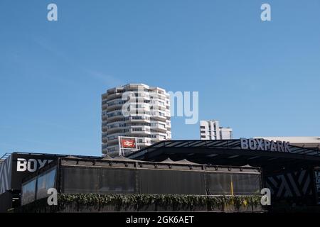 Vista di Box Park a Croydon in Surrey Inghilterra Foto Stock