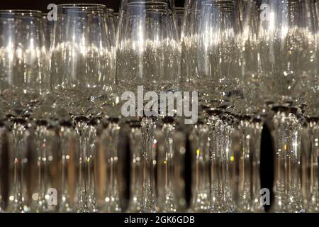 Bicchieri di champagne Foto Stock
