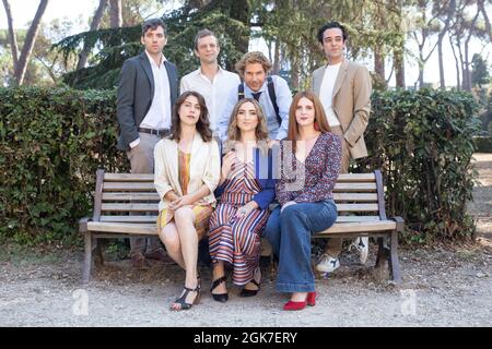 Roma, Italia. 13 settembre 2021. Cast durante la fotocall del film italiano 'Parsifal' alla Casa del Cinema di Roma (Photo by Matteo Nardone/Pacific Press/Sipa USA) Credit: Sipa USA/Alamy Live News Foto Stock