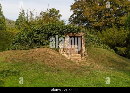 Valsanzibio, Padova - Italia, 11 settembre 2021: Giardino di Villa Barbarigo a Valsanzibio, Padova. Foto Stock