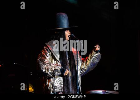 Chicago, Stati Uniti. 12 settembre 2021. CHICAGO, il - SETTEMBRE 12: Erykah Badu titoli giorno 3 a Pitchfork 2021 a Chicago Illinois il 12 Settembre 2021. (Foto di Annie Lesser/imageSPACE/Sipa USA) Credit: Sipa USA/Alamy Live News Foto Stock