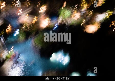 Composizione astratta di notte Foto Stock
