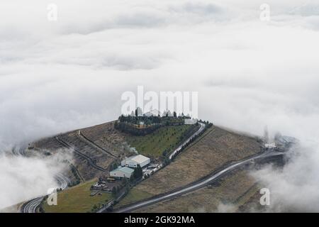 Nuvole su Lewiston e Clarkston Foto Stock