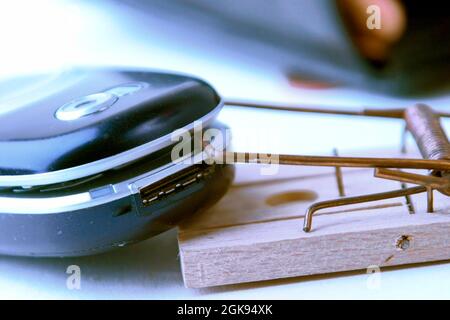 mousetrap e mobile, servizio telefonico Foto Stock