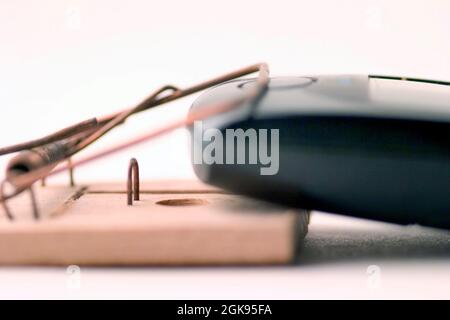 mousetrap e mobile, servizio telefonico Foto Stock