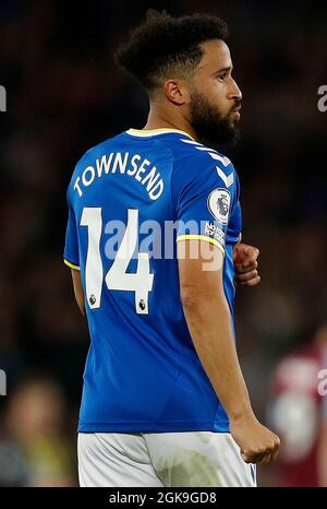 Liverpool, Inghilterra, 13 settembre 2021. Andros Townsend di Everton durante la partita della Premier League al Goodison Park, Liverpool. Il credito dell'immagine dovrebbe leggere: Darren Staples / Sportimage Credit: Sportimage/Alamy Live News Foto Stock