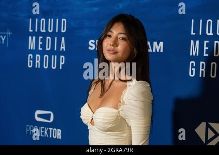 Toronto, Canada. 13 settembre 2021. Miku Martineau partecipa al The Big Splash del Liquid Media Group all'hotel Windsor Arms durante il Toronto International Film Festival 2021 a Toronto il 13 settembre 2021. (Foto di Dominic Chan/Sipa USA) Credit: Sipa USA/Alamy Live News Foto Stock
