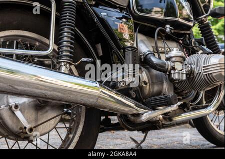 BMW R75 7 sezione motociclistica in formato orizzontale Foto Stock