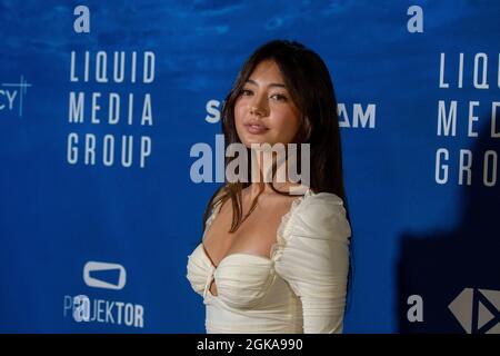 Toronto, Canada. 13 settembre 2021. Miku Martineau partecipa al The Big Splash del Liquid Media Group all'hotel Windsor Arms durante il Toronto International Film Festival 2021 a Toronto il 13 settembre 2021. Credit: EXImages/Alamy Live News Foto Stock