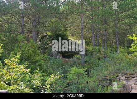 Museo dei Bunkers di Martinet situato nella regione di Baja Cerdaña, Lerida, Catalogna, Spagna Foto Stock