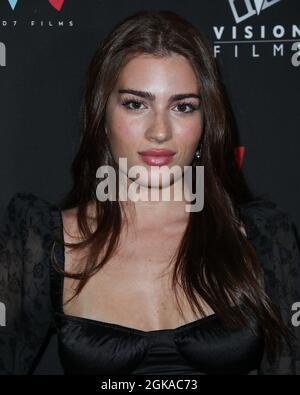 Hollywood, Stati Uniti. 13 settembre 2021. HOLLYWOOD, LOS ANGELES, CALIFORNIA, USA - 13 SETTEMBRE: Dana Davidson arriva al Los Angeles Premiere of Vision Films 'i Love US' tenuto presso l'Harmony Gold Theatre il 13 settembre 2021 a Hollywood, Los Angeles, California, Stati Uniti. (Foto di Xavier Collin/Image Press Agency/Sipa USA) Credit: Sipa USA/Alamy Live News Foto Stock