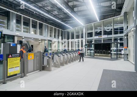 Hayes e Harlington nuova stazione ferroviaria TFL Foto Stock