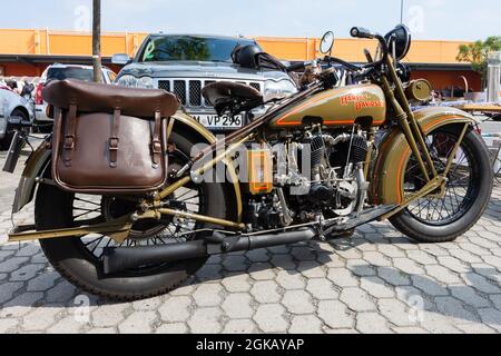 Harley Davidson JD dal 1928 in ottime condizioni restaurate Foto Stock