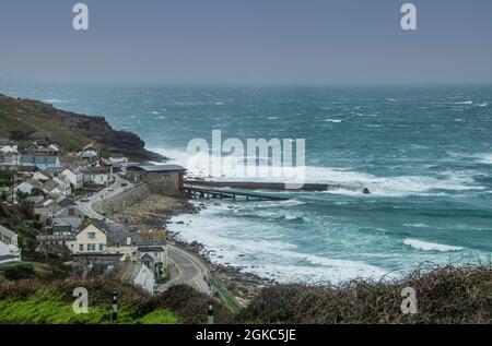 La Fine Delle Terre E La Cornovaglia Di Sennen Foto Stock