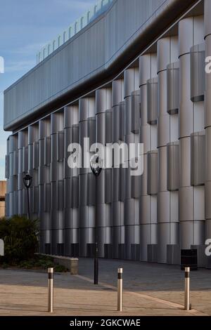 Bristol University Life Sciences costruzione di una moderna architettura in metallo Foto Stock