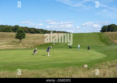 Campo da golf a Jaegersborg Deer Park, Copenhagen Foto Stock