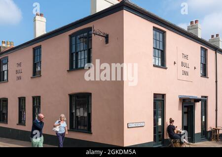 Il Bull Inn pub e hotel nella città di South Hams di Totnes, Devon Foto Stock