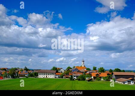 Antdorf, Pfaffenwinkel, Baviera superiore, Baviera, Germania Foto Stock