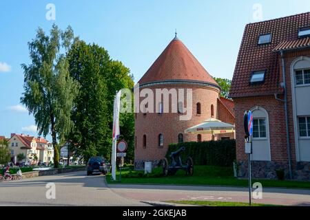 Castello, Gizycko, Warmia-Masuria, Loetzen, Warminsko-Mazurskie, Polonia Foto Stock