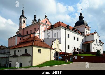 Ex monastero camaldolese, sulla penisola del Lago Wigry, Podlaskie, monastero barocco, Podlaskie, Polonia Foto Stock