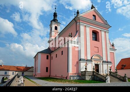 Ex monastero camaldolese, sulla penisola del Lago Wigry, Podlaskie, monastero barocco, Podlaskie, Polonia Foto Stock