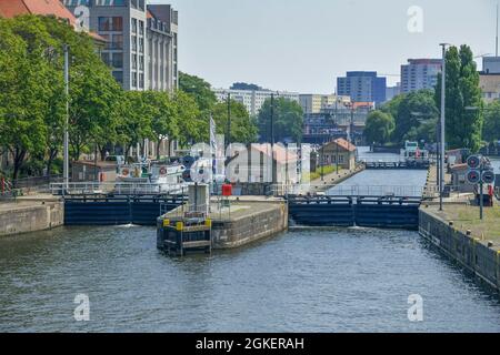 Muehlendammschleuse, Mitte, Berlino, Germania Foto Stock