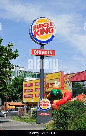 Burger King, Buckower Damm, Britz, Neukoelln, Berlino, Germania Foto Stock