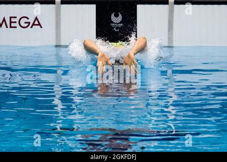 TOKIO (KOTO-KU), GIAPPONE - AGOSTO 27: MAACK, Mira Jeanne (GER) vom Berliner Schwimmteam (Berlino), geboren am 20.01.2004 a Berlino, paralimpische Klassi Foto Stock