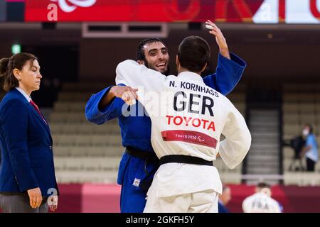 TOKIO (CHIYODA-KU), GIAPPONE - AGOSTO 28: KORNHASS, Nikolai (GER) vom Turnverein Gundelfingen (Baden-Wuerttemberg), geboren am 28.03.1993 ad Augsburg, p. Foto Stock