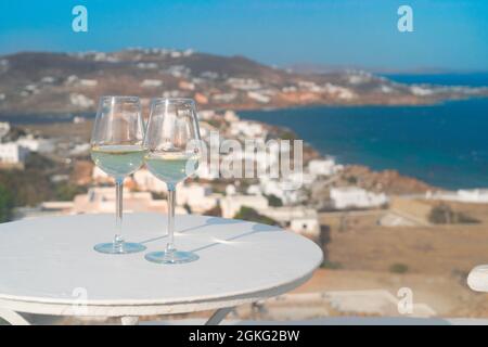 Isola di Mykonos, Grecia Foto Stock