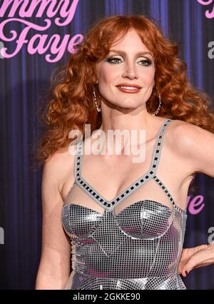 New York City, 14 settembre 2021. Jessica Chastain durante gli occhi di Tammy Faye New York Premiere, tenuto al SVA Theatre di New York City, martedì 14 settembre 2021. Foto di Jennifer Graylock-Graylock.com 917-519-7666 Foto Stock