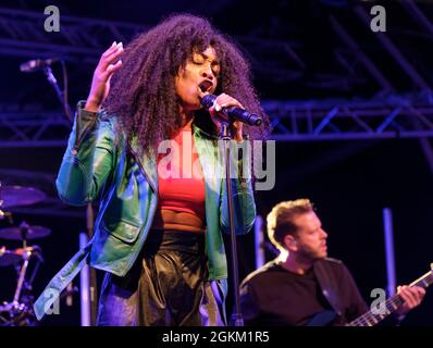 Beverley Knight si esibisce al Cambridge Club Festival 2021 al Childerley Orchard il 10 settembre 2021, Cambridge, Inghilterra Foto Stock