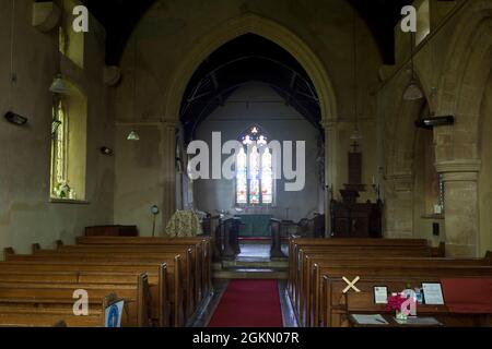 St. Denys Chiesa, Stonton Wyville, Leicestershire, England, Regno Unito Foto Stock