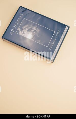 Apollo 13 aborted moon mission documentario DVD media con spazio di copia Foto Stock