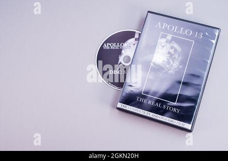 Apollo 13 aborted moon mission documentario DVD media con spazio di copia Foto Stock