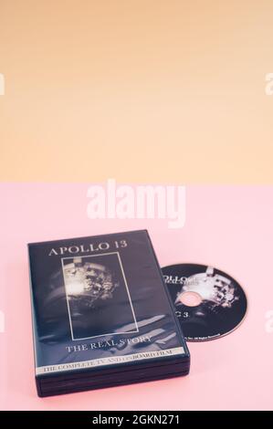 Apollo 13 aborted moon mission documentario DVD media con spazio di copia Foto Stock