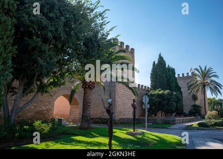 Antiche mura di Alcúdia, Maiorca, Spagna Foto Stock