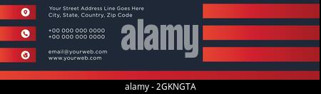 LinkedIn copertina social media tempalte Illustrazione Vettoriale