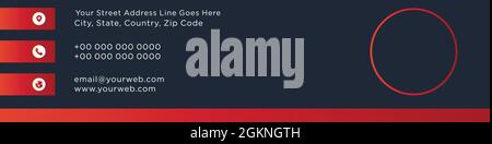 LinkedIn copertina social media tempalte Illustrazione Vettoriale