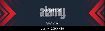 LinkedIn copertina social media tempalte Illustrazione Vettoriale